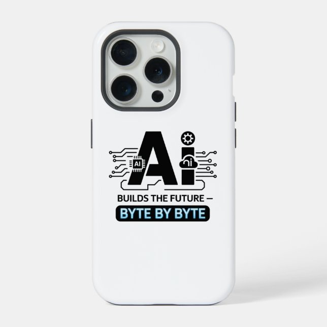 Coque iPhone Innovation numérique Informatique Art IA (Verso)