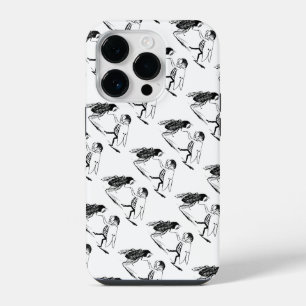 Coque Pour iPhone 14 Pro Insectes anciens dansant ; mouche bleue