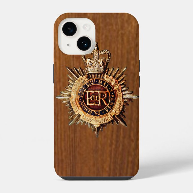Coque iPhone Insigne de casquette de policier britannique vinta (Verso)