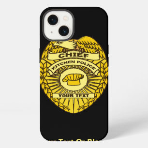 Etui iPhone 13 Insigne du chef de la police de cuisine