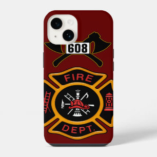 Coque Pour iPhone 14 Insigne du département des pompiers