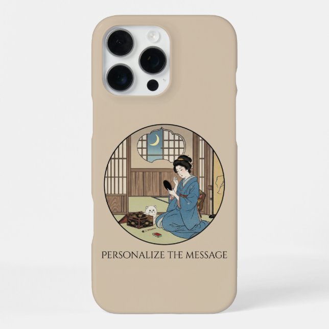 Coque iPhone Inspiré de l'Ukiyo-e – JAPON dramatique (Verso)