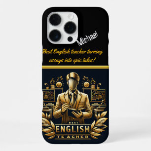 Coque iPhone 16 Pro Max Inspirer l'enseignant anglais classe de leader
