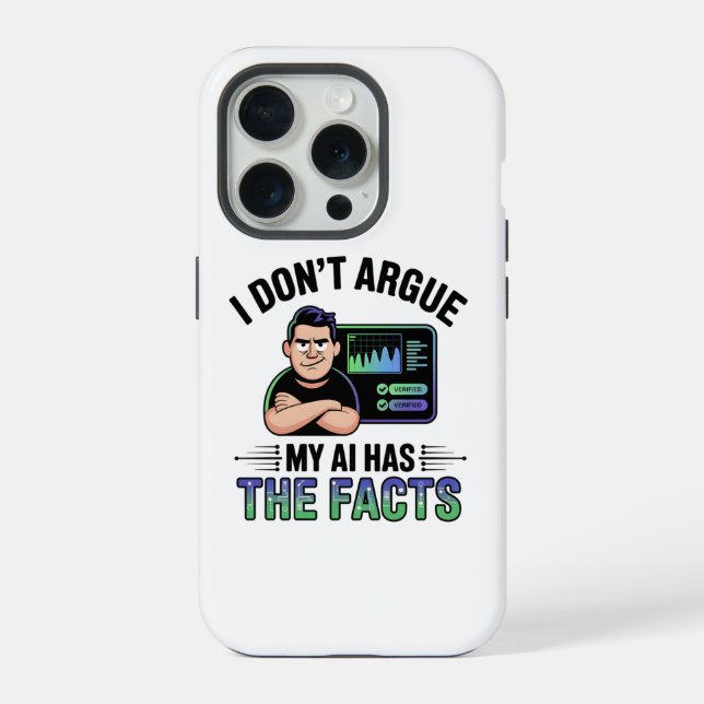 Coque iPhone Intelligence artificielle Faits Conception de l'Hu (Verso)