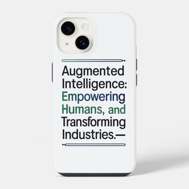 Coque iPhone Intelligence Augmentée - Donner du pouvoir aux hum (Verso)