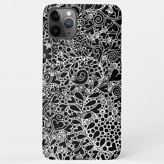 Coque iPhone Intricate Botanical Design Phone Case (Dos)