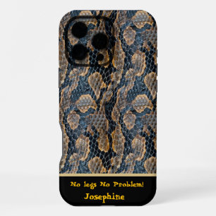 Coque iPhone 16 Pro Max Intriguant les motifs de la peau de serpent dans l