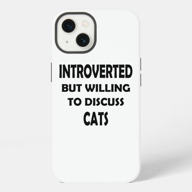 Coque iPhone Introverti Mais les Chats Font Exception – Concept (Verso)