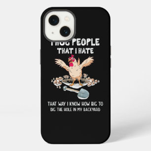 Etui iPhone 13 Introverti sarcastique poulet fou j'embrasse les g