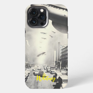 Etui iPhone 13 Pro Max Invasion d'aliens drôles Film de science-fiction R