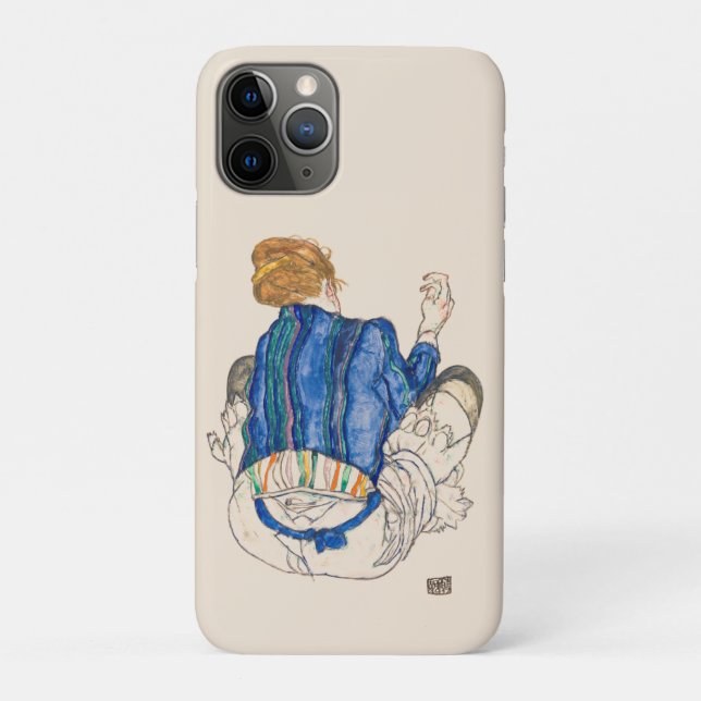 Coque iphone IPAD : EGON SCHIELE : FEMME ASSIS  (Dos)