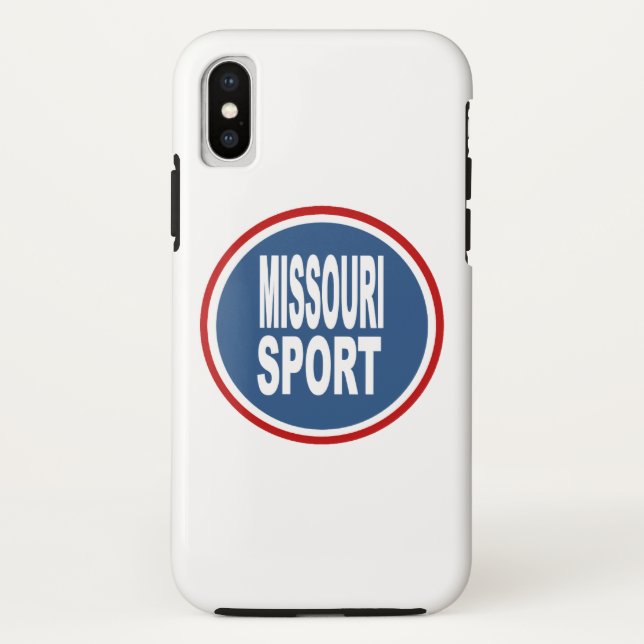 Coque iPhone iPad X d'Apple  MISSOURI  SPORT (Dos)