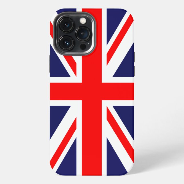Coque iPhone iPhone 13 Pro Max Cell Coque, Union Jack (Verso)