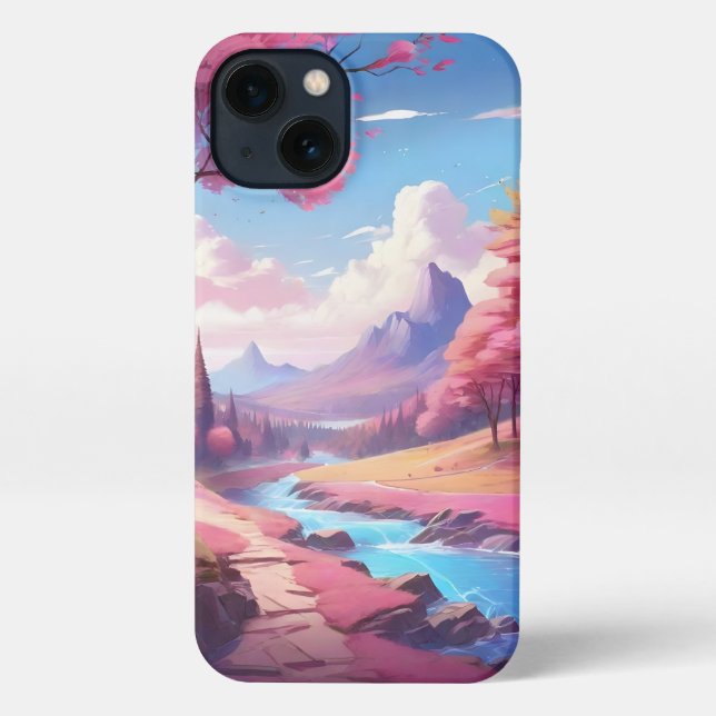 Coque iPhone iPhone 13 Slim Fit Coque, brillant (Verso)