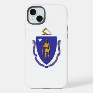 Coque iPhone 15 Plus iPhone 15 Plus Coque-Mate, drapeau du Massachusett