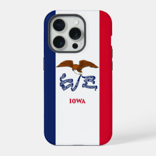 Coque iPhone 15 Pro iPhone 15 Pro Coque-Mate, drapeau Iowa