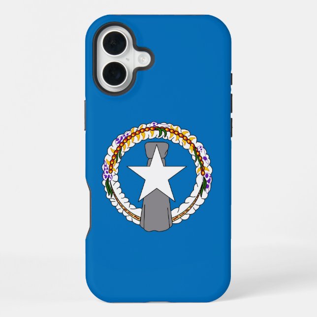 Coque iPhone iPhone 16 Plus Coque-Mate, drapeau de Mariana du N (Verso)