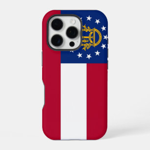 Coque iPhone 16 Pro iPhone 16 Pro Coque-Mate, drapeau de Géorgie