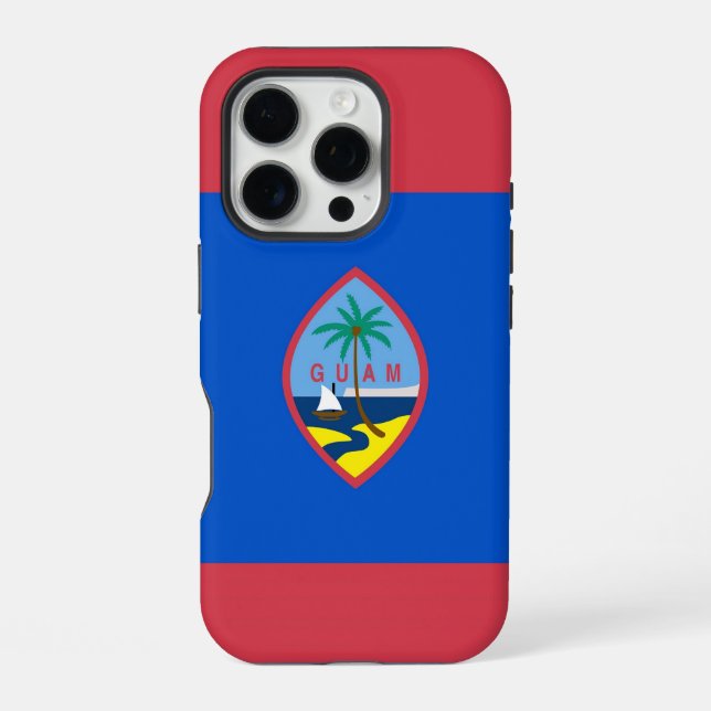 Coque iPhone iPhone 16 Pro Coque-Mate, drapeau Guam (Verso)
