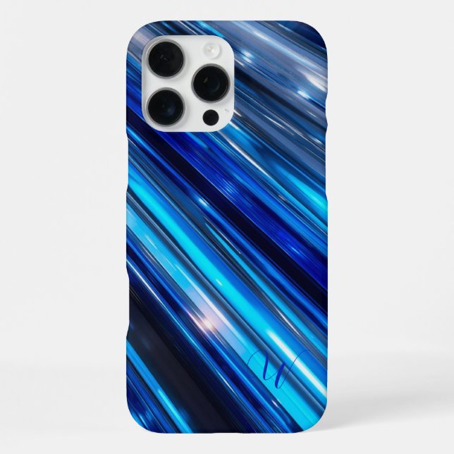 Coque iPhone iphone 16 pro max bleu métallisé (Verso)
