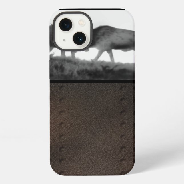 Coque iPhone iPhone 6 Tough Case Two Bull Elk Fighting (Verso)