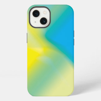 Etui iPhone 13 Iphone Abstrait jaune et bleu turquoise 13 