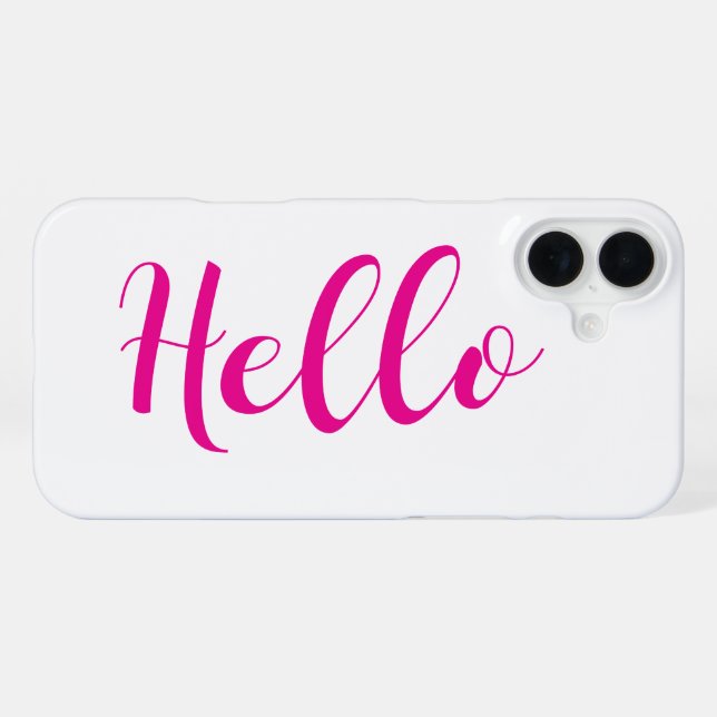 Coque iPhone iPhone Case - Hello (Verso Horizontal)