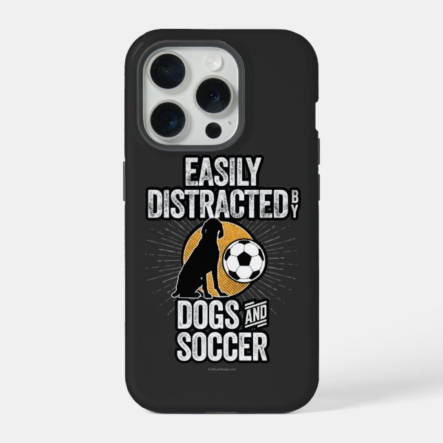 Coque iPhone iPhone Case-Mate facilement distrait par les chien (Verso)