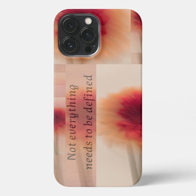 Coque iPhone iPhone Case | Soft Floral Quote Aesthetic (Verso)