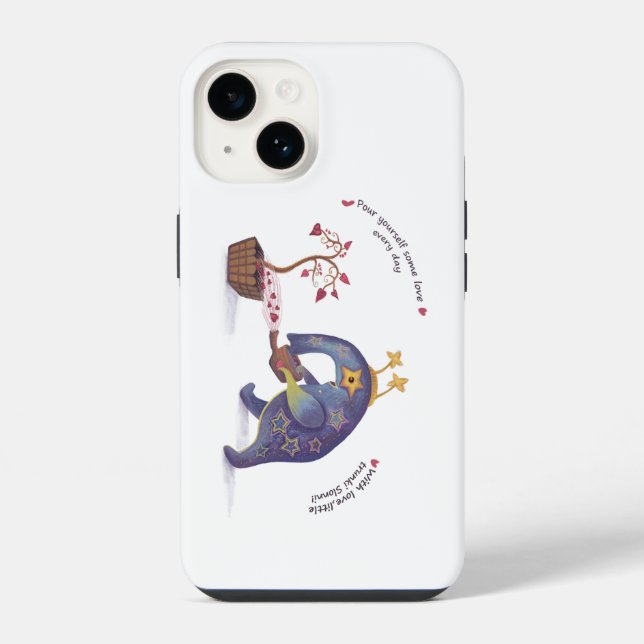 Coque iPhone iPhone coloré 14 Tough Coque, brillant (Verso)