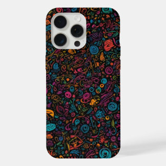 Coque iPhone 15 Pro Max Iphone Doodles couleur 15 pro max coque
