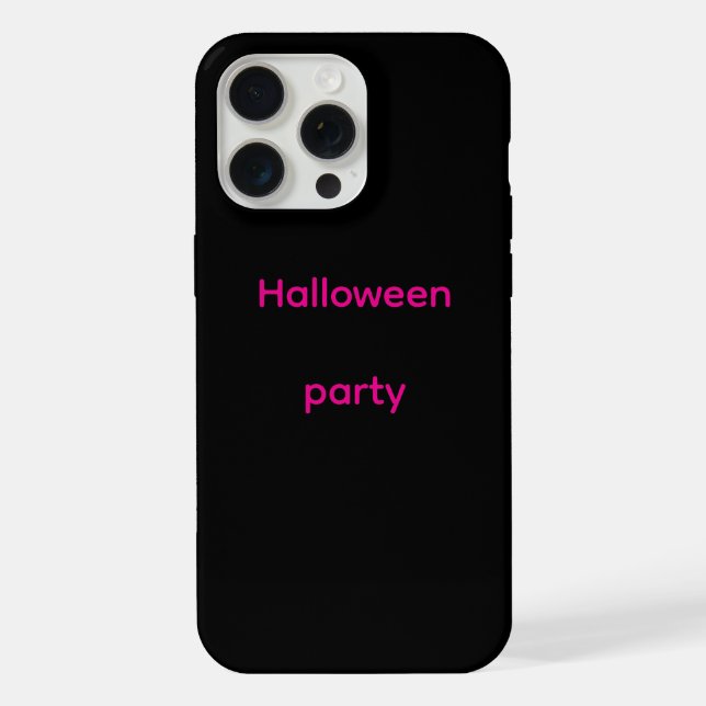 Coque iPhone Iphone noir provoque une fête d'Halloween (Verso)