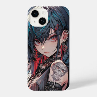 Coque Pour iPhone 14 iPhoneCase pour fille d'Anime encrée