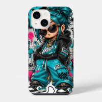 IPhones recouverts de fille Chibi Hip-Hop