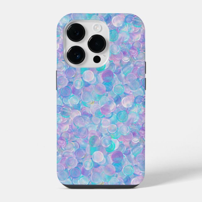 Coque iPhone Iridescente Opal Glass Cabochons (Verso)