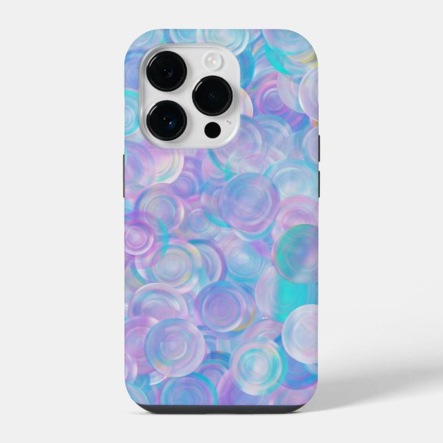 Coque iPhone Iridescente Opal Glass Cabochons (Verso)