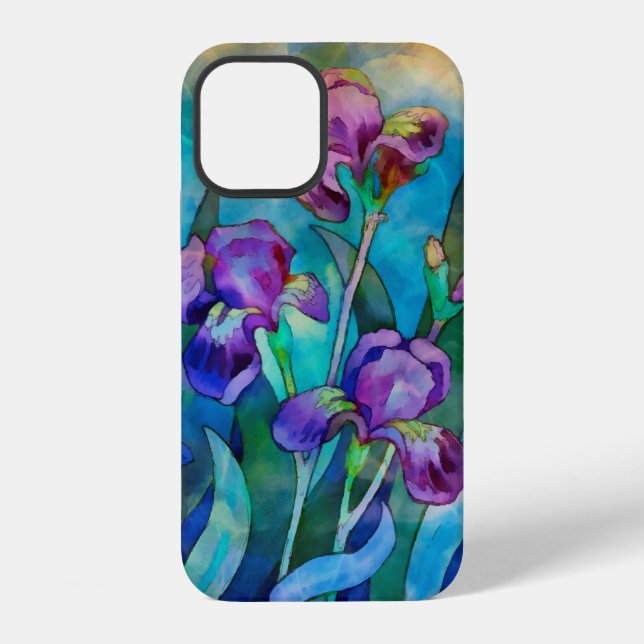 Coque iPhone Iris fantaisie   (Verso)