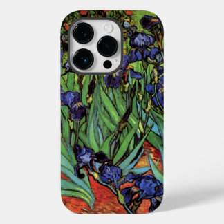 Coque Pour iPhone 14 Plus Irises de Vincent van Gogh, Jardin Vintage