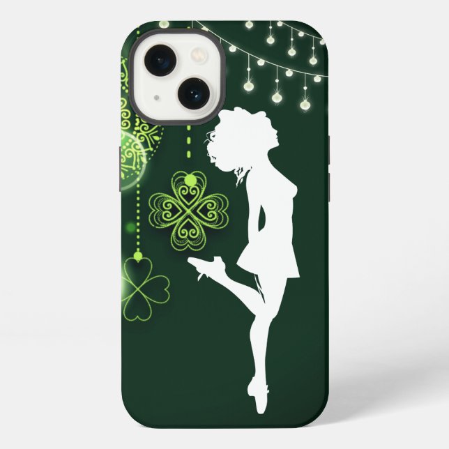 Coque iPhone Irish Dance Celtic Clochers and Lights (Verso)