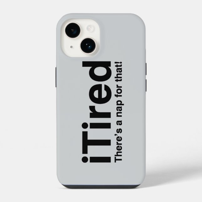 Coque iPhone iTired - Il y a une sieste pour ça (Verso)