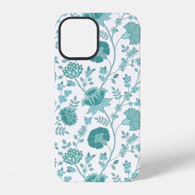 Coque iPhone Jacobean Floral Big Motif Tee sur blanc (Verso)