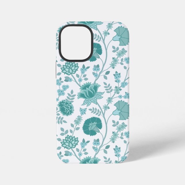 Coque iPhone Jacobean Floral Big Motif Tee sur blanc (Verso)