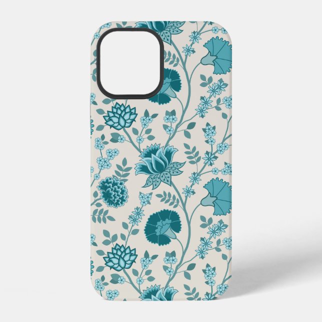 Coque iPhone Jacobean Floral Big Motif Tee sur Crème (Verso)