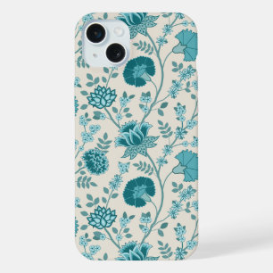 Coque iPhone 15 Plus Jacobean Floral Big Motif Tee sur Crème