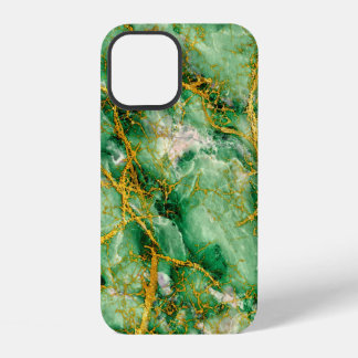 Coque iPhone 12 Jade et or
