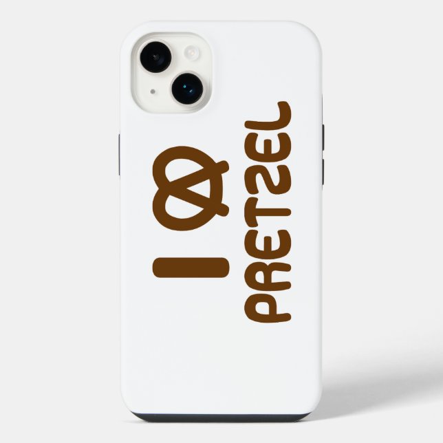 Coque iPhone J'adore Bretzel (Verso)