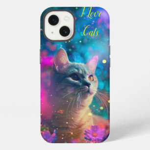 Etui iPhone 13 J'adore les chats
