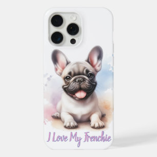 Coque iPhone 15 Pro Max J'adore mon bouledogue français