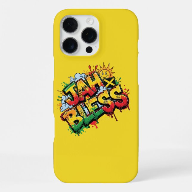 Coque iPhone Jah Bénisse Reggae (Verso)