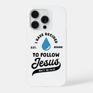 Coque iPhone 15 Pro J'ai décidé de suivre JésusÉtui de téléphone chrét